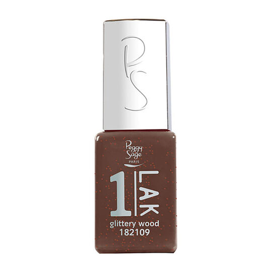 1-LAK vernis semi-permanent 3 en 1 glittery wood
