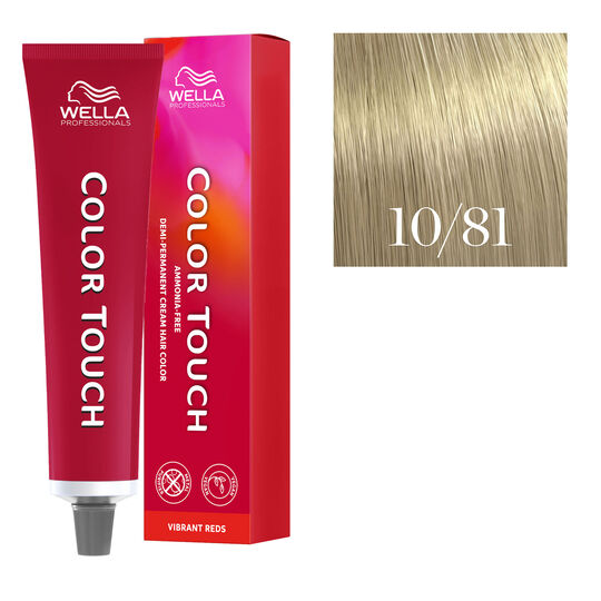 Coloration semi-permanente Color Touch 10/81 blond tr&egrave;s tr&egrave;s clair perl&eacute; cendr&eacute;