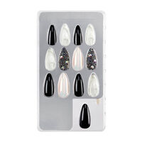 Faux ongles Nail Addict marble & diamonds