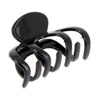 Pince croco plastique large noire