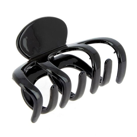 Pince croco plastique large noire