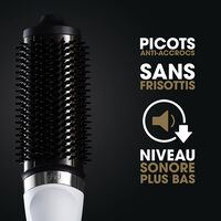 Brosse soufflante 2-en-1 Duet Blowdry blanc