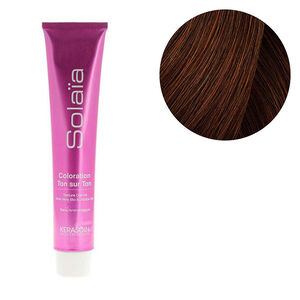 Coloration ton sur ton Solaïa 5.4 châtain clair cuivré,  Coloration ton sur ton Solaïa 5.4 châtain clair cuivré