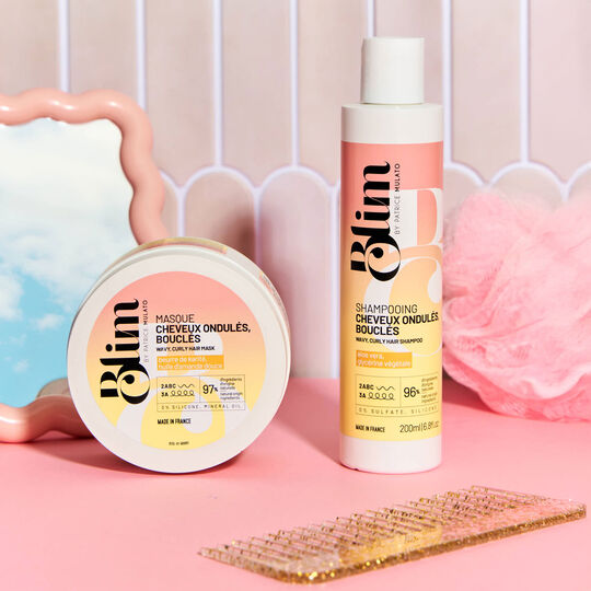 Shampooing cheveux ondul&eacute;s, boucl&eacute;s Blim 200 ml