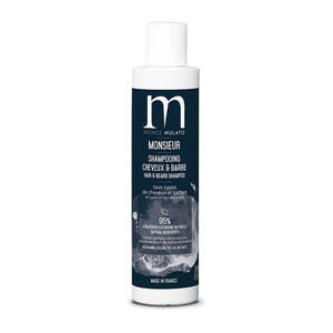 Shampooing cheveux et barbe Monsieur,  Shampooing cheveux et barbe Monsieur