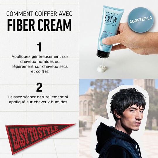 Cr&egrave;me fibreuse de fixation