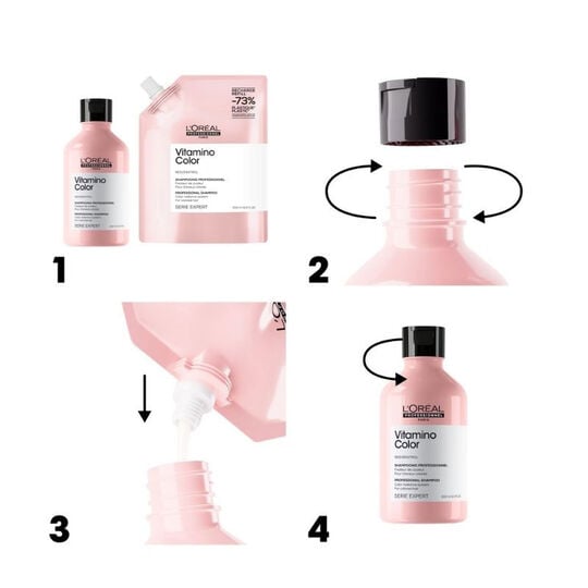 Duo recharge Vitamino Color + shampooing 300ml
