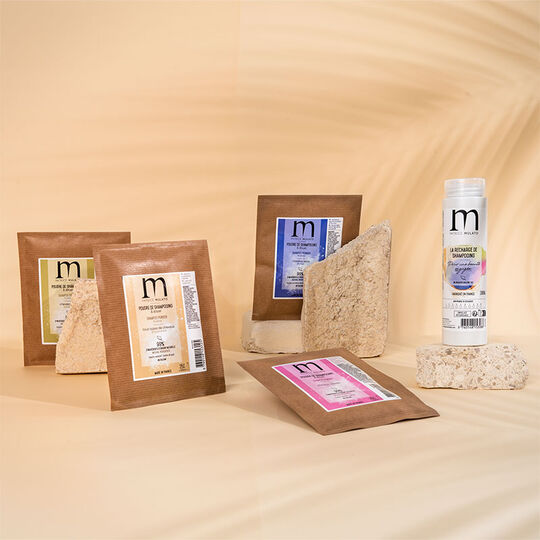 Flacon pour shampooing poudre &agrave; reconstituer