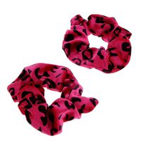 Chouchou l&eacute;opard x 2 fushia