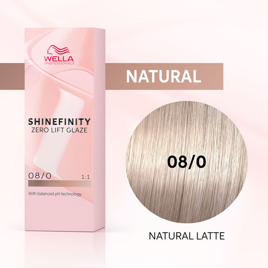 Coloration gloss Shinefinity 08/0 natural latte