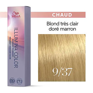 Illumina color 9/37 blond tr&egrave;s clair dor&eacute; marron