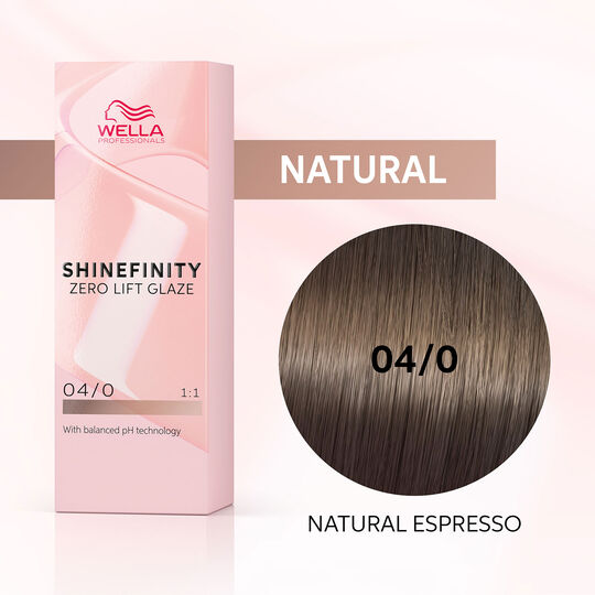 Coloration gloss Shinefinity 04/0 natural expresso