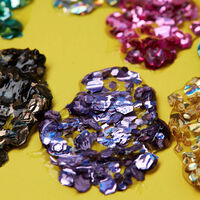 Gel holographique &agrave; grosses paillettes Moon Glitter violet