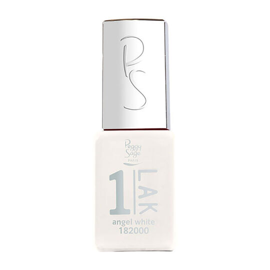 1-LAK vernis semi-permanent 3 en 1 Angel White