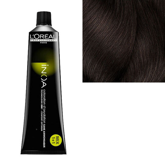 Inoa Coloration sans ammoniaque 4.35 châtain doré acajou