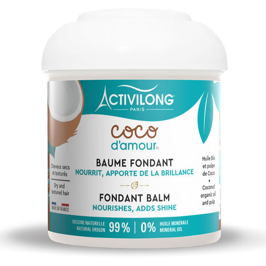 Baume fondant cheveux secs et texturés Coco d'amour,  Baume fondant cheveux secs et texturés Coco d'amour