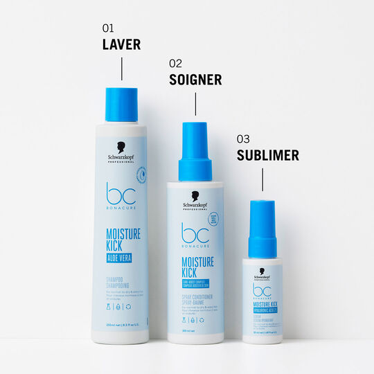 Spray-baume hydratant cheveux normaux &agrave; secs BC Moisture Kick 200 ml