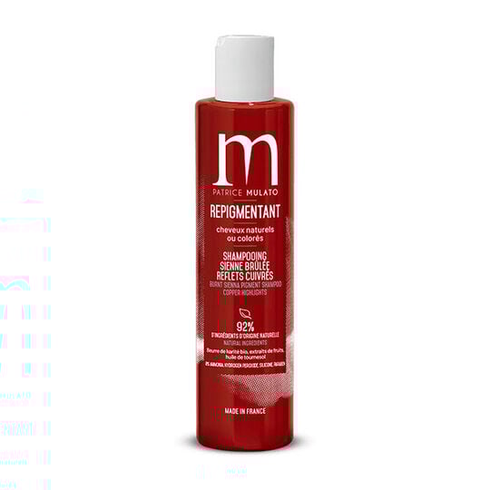 Shampooing repigmentant cheveux naturels ou colorés sienne brûlée