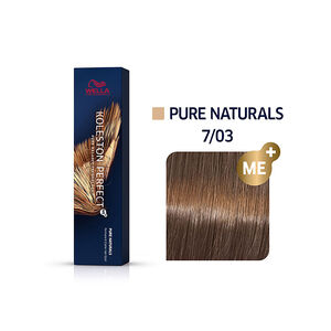 Coloration permanente Koleston Perfect Me+ 7/03 blond fonc&eacute; naturel dor&eacute;