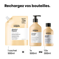 Shampooing restructurant instantan&eacute; Absolut Repair recharge 500ml