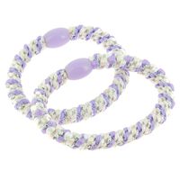 &Eacute;lastiques tiss&eacute;s sans m&eacute;tal lilas