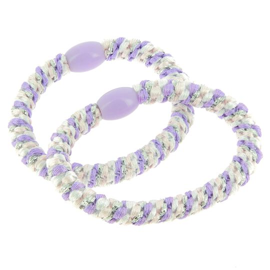 &Eacute;lastiques tiss&eacute;s sans m&eacute;tal lilas