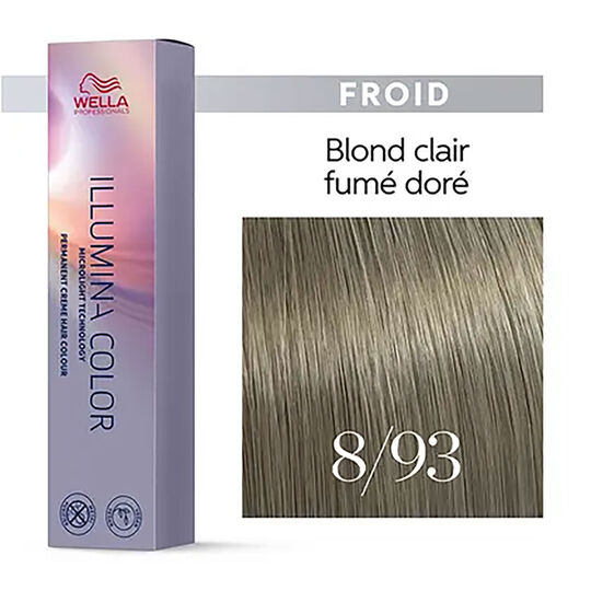 Illumina color 8/93 blond clair fum&eacute; dor&eacute;