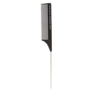 Peigne à queue métal dents serrées 23,1cm,  Peigne à queue métal dents serrées 23,1cm