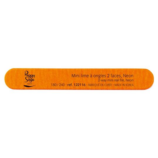 Mini lime &agrave; ongles n&eacute;on ongles naturels 180/240 orange