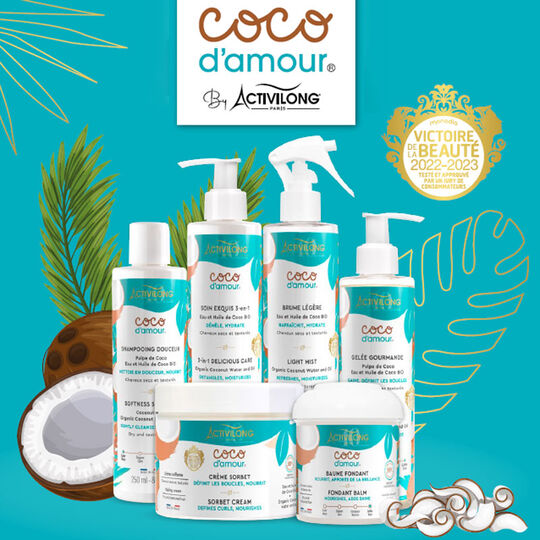 Shampooing douceur cheveux secs et textur&eacute;s Coco d'amour