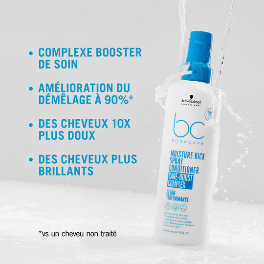 Spray-baume hydratant cheveux normaux à secs BC Moisture Kick 400 ml