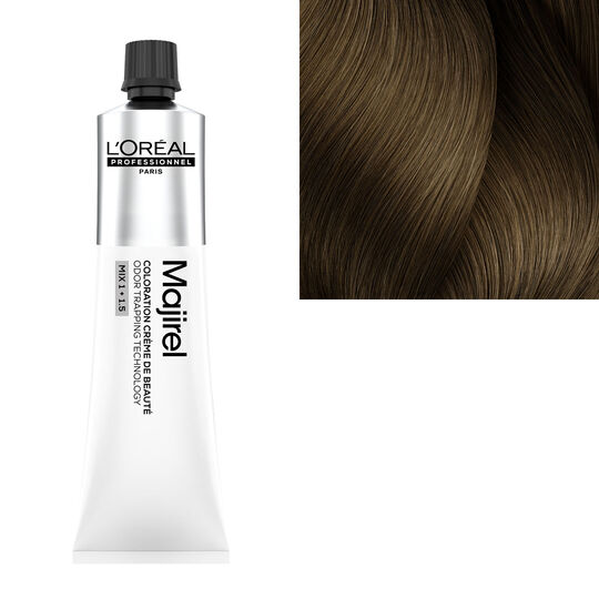Coloration cr&egrave;me de beaut&eacute; Majirel 7.13 blond cendr&eacute; dor&eacute;