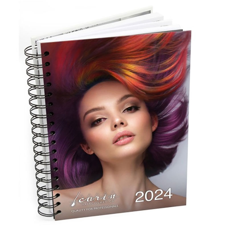 Agenda de rendez-vous coiffure 2024: carnet de salon professionnel