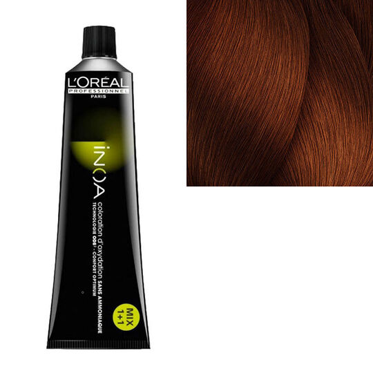 Inoa Coloration sans ammoniaque 5.42 marron cuivr&eacute;