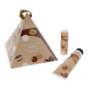 Coffret de Noel Mains et Levres macaron,  Coffret de Noel Mains et Levres macaron