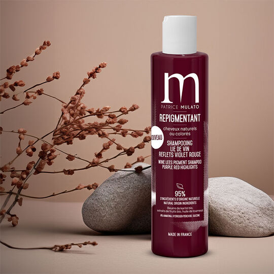 Shampooing repigmentant lie de vin