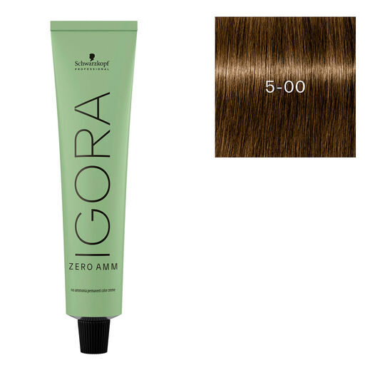 Coloration Igora Zero Amm 5-00 châtain clair naturel extra