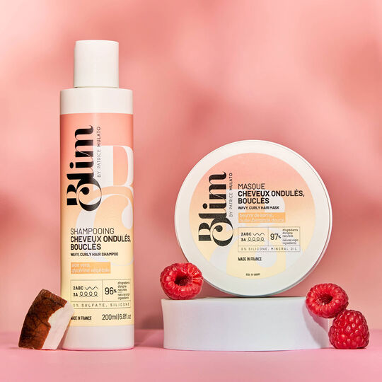 Shampooing cheveux ondul&eacute;s, boucl&eacute;s Blim 200 ml