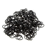 Mini &eacute;lastiques caoutchouc lot de 240 noir