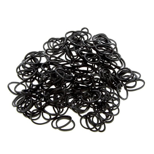 Mini &eacute;lastiques caoutchouc lot de 240 noir
