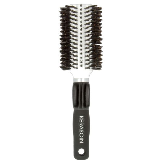Brosse c&eacute;ramique ronde sanglier professionnelle 33mm
