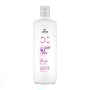 Shampooing argent pour cheveux gris et blancs BC Color Freeze Silver 1000ml