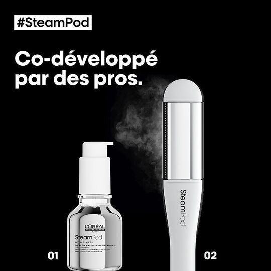 Pack lisseur boucleur SteamPod 4 et soin lissant
