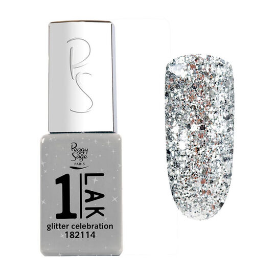 1-LAK vernis semi-permanent 3 en 1 glitter celebration