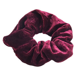 Chouchou velours bordeaux,  Chouchou velours bordeaux