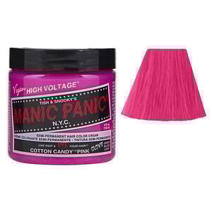 Coloration semi-permanente Manic Panic fluo cotton candy pink,  Coloration semi-permanente Manic Panic fluo cotton candy pink