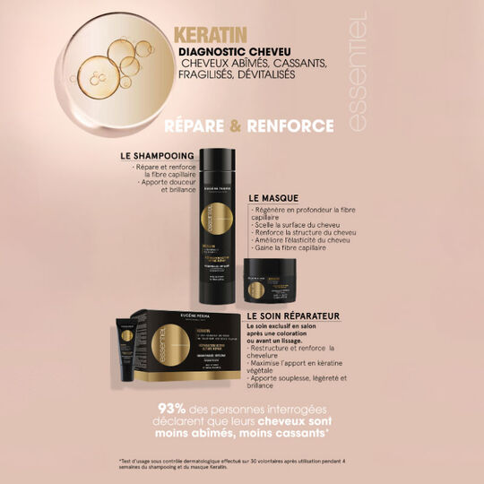 Masque r&eacute;parateur Essentiel Keratin 150ml