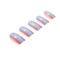 Faux ongle effet chrome retrograde