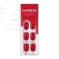 Faux ongles impress color reddy or not,  Faux ongles impress color reddy or not