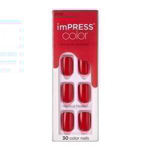Faux ongles impress color reddy or not,  Faux ongles impress color reddy or not